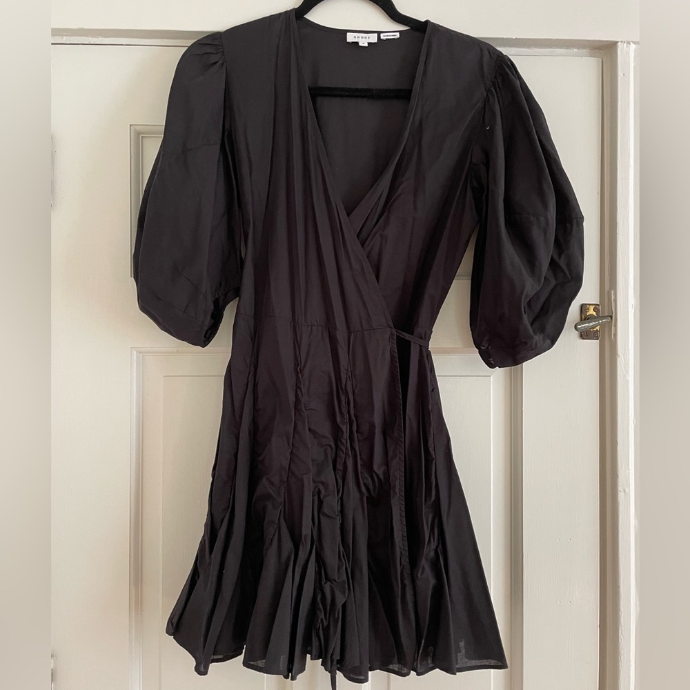 Rhode Claudine Dress, Black, M